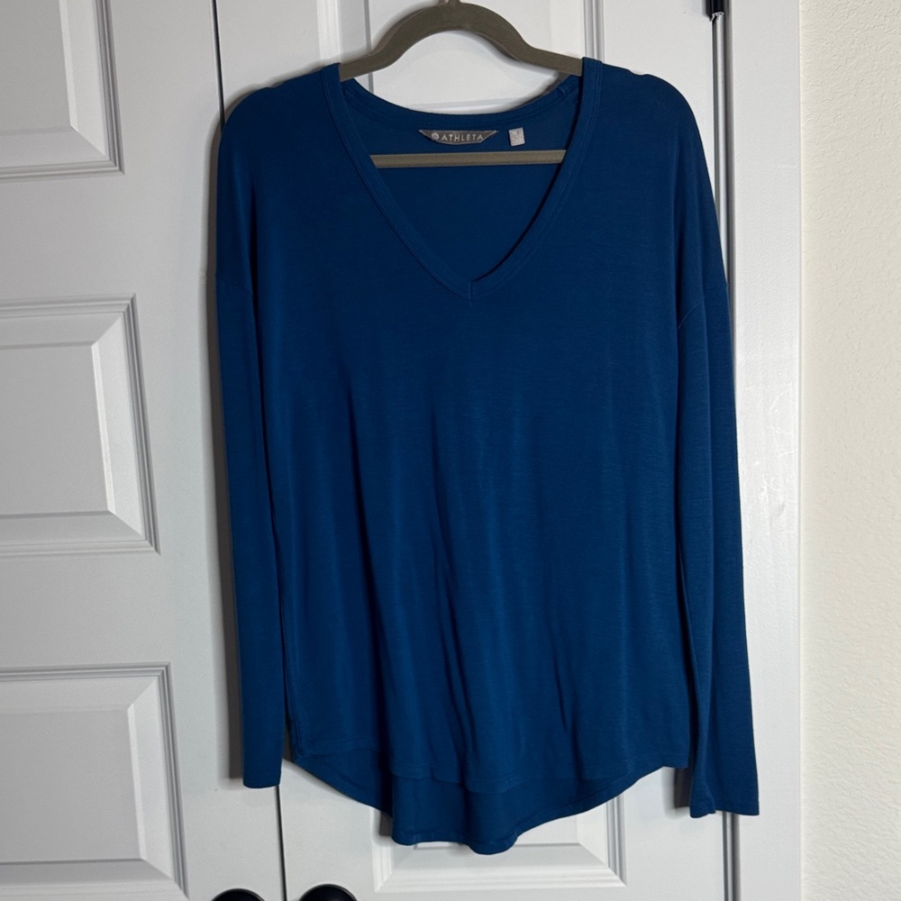 Athleta Women's Teal Long Sleeve Top